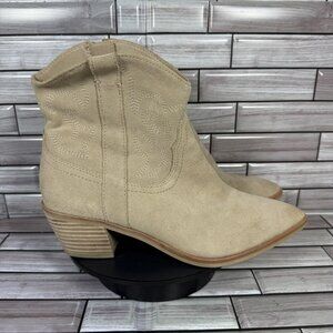 Dolce Vita Tan Suede Ankle Boots